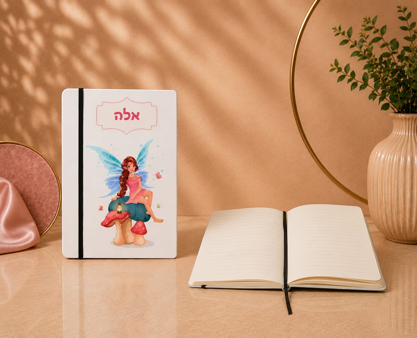 מחברת שורות קשיחה גודל A5 הדפסה דו"צ